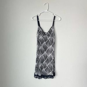 Old Navy Intimates Black/White Slip Dress Size M